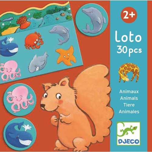 Djeco Lernspiel Lotto Tiere 2+