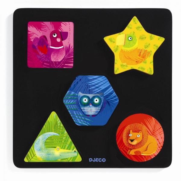 Djeco Steckpuzzle Geochic 1+