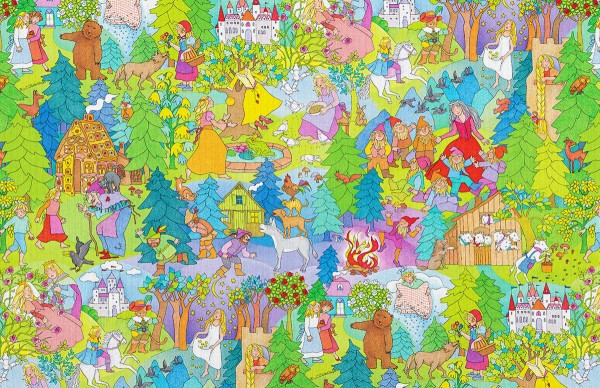 Geschenktüten aus Papier Grimms Märchen Gr. L